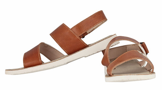 Men’s Brown Leather Strappy Casual Sandal – Low Ankle