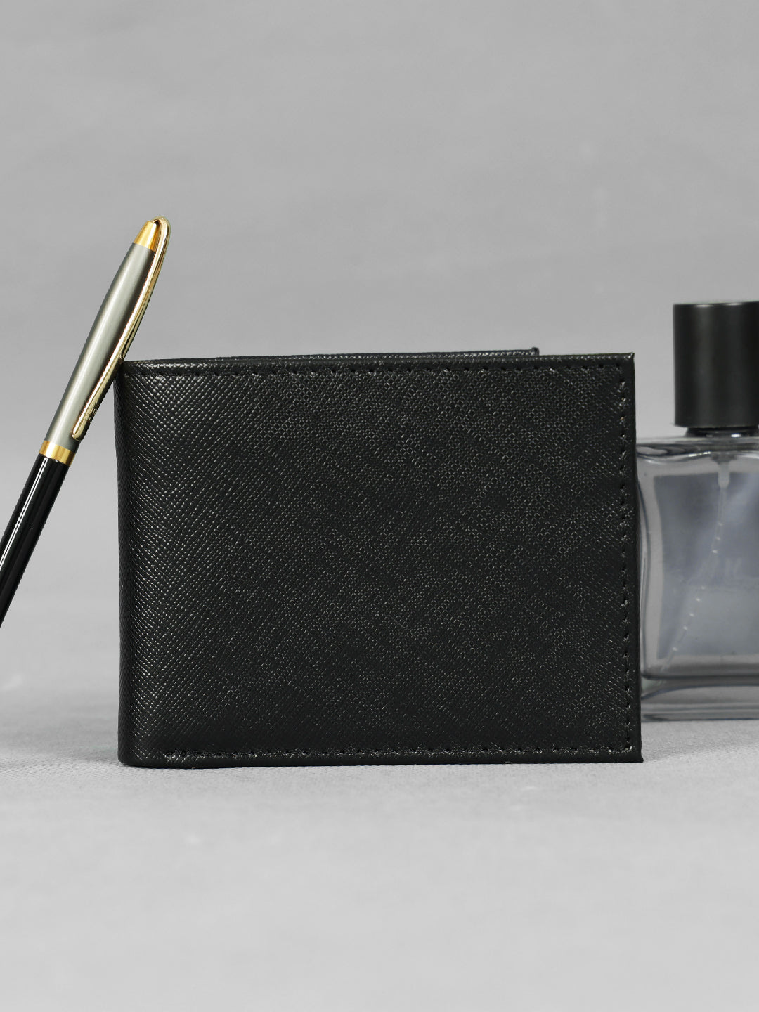 Premium Black and Brown Bi-Fold Leather Wallet for Men – Slim, Stylish |Durable RFID Blocking Wallet Art-LA-1437