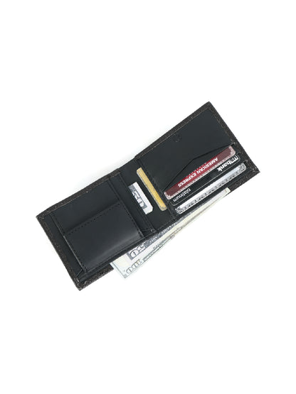 Premium Black and Brown Bi-Fold Leather Wallet for Men – Slim, Stylish |Durable RFID Blocking Wallet Art-LA-1437
