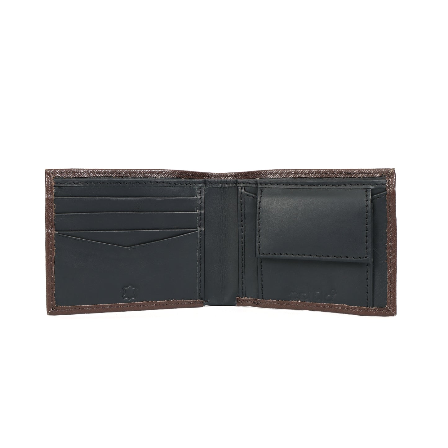 Premium Black and Brown Bi-Fold Leather Wallet for Men – Slim, Stylish |Durable RFID Blocking Wallet Art-LA-1437