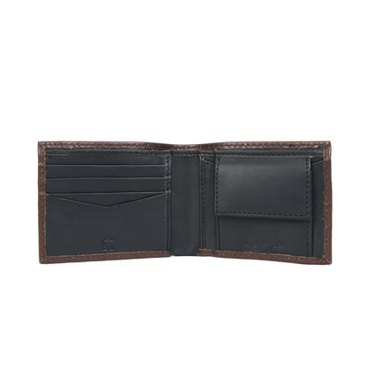 Premium Black and Brown Bi-Fold Leather Wallet for Men – Slim, Stylish |Durable RFID Blocking Wallet Art-LA-1437