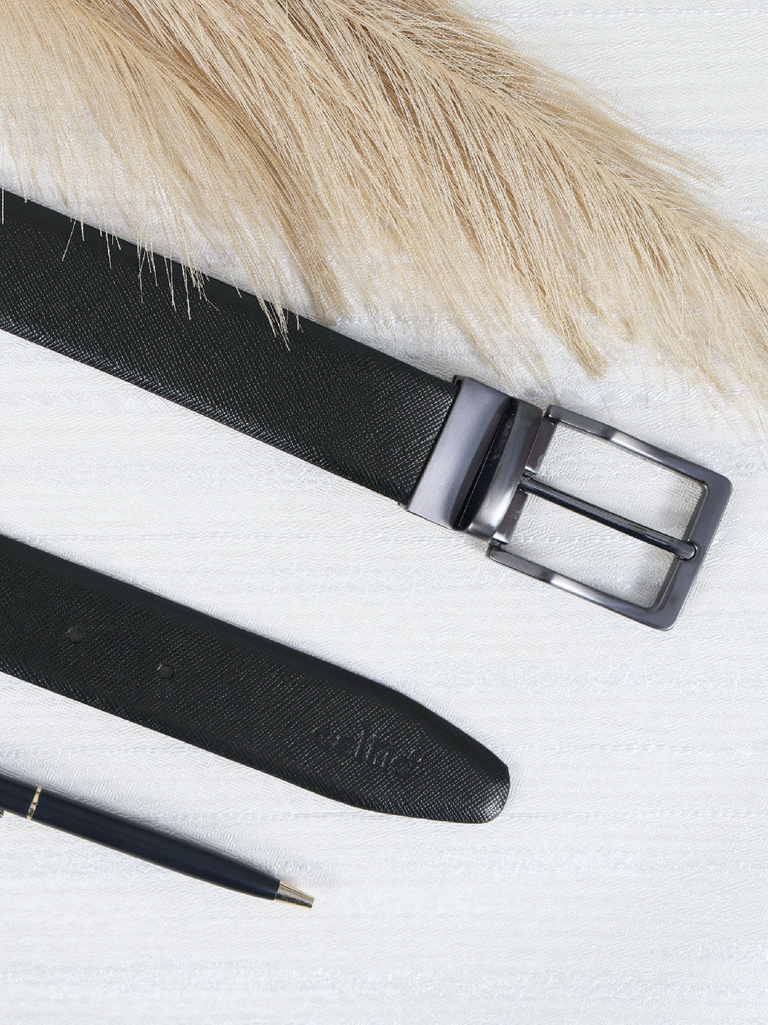 Unisex Reversible  LeatherBelt Dual-Tone Brown Black Rotating Buckle Casual Formal