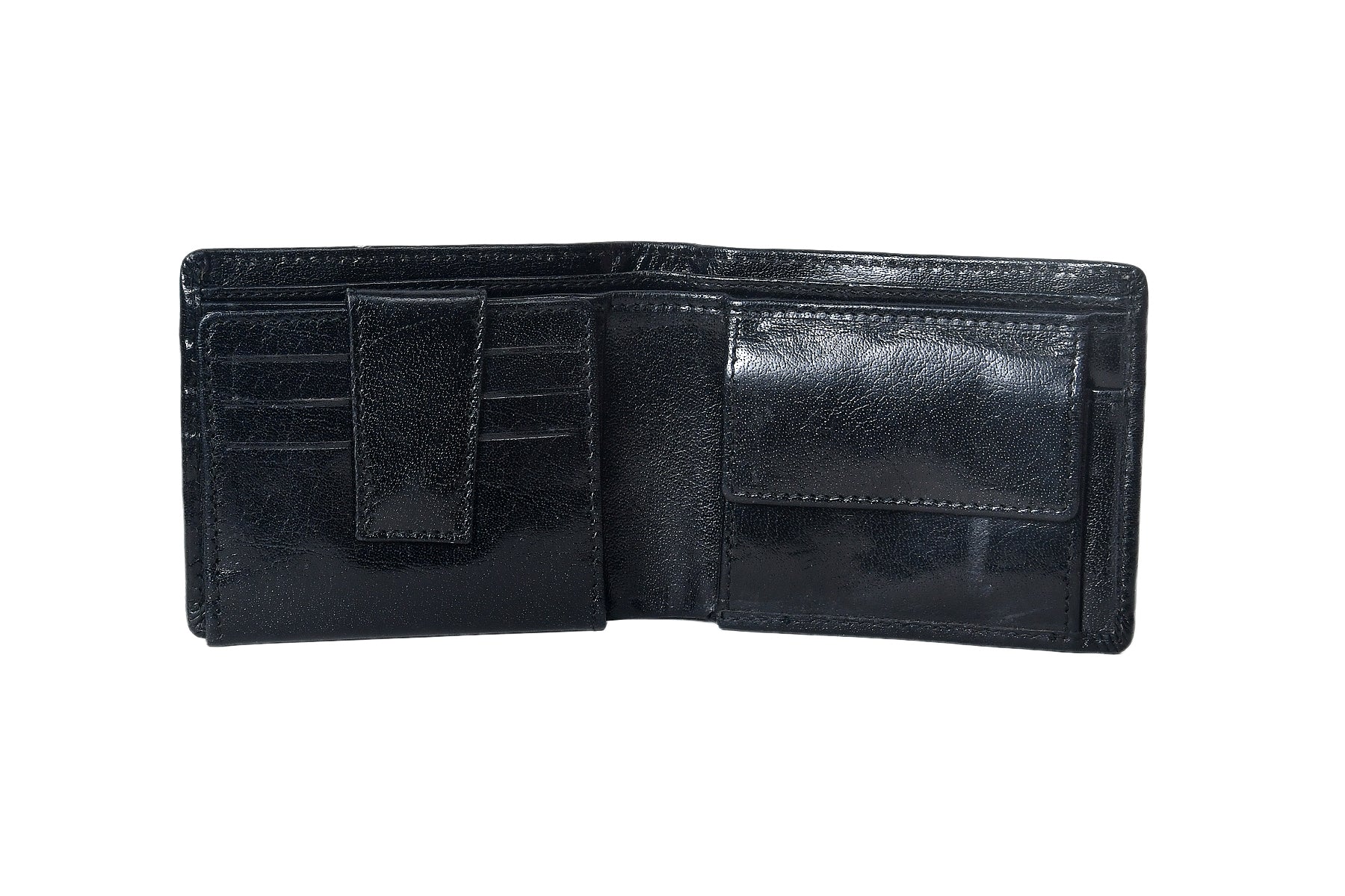 Vintage Silver Buckle Belt & Sleek Leather Wallet Combo Everyday Essential Set