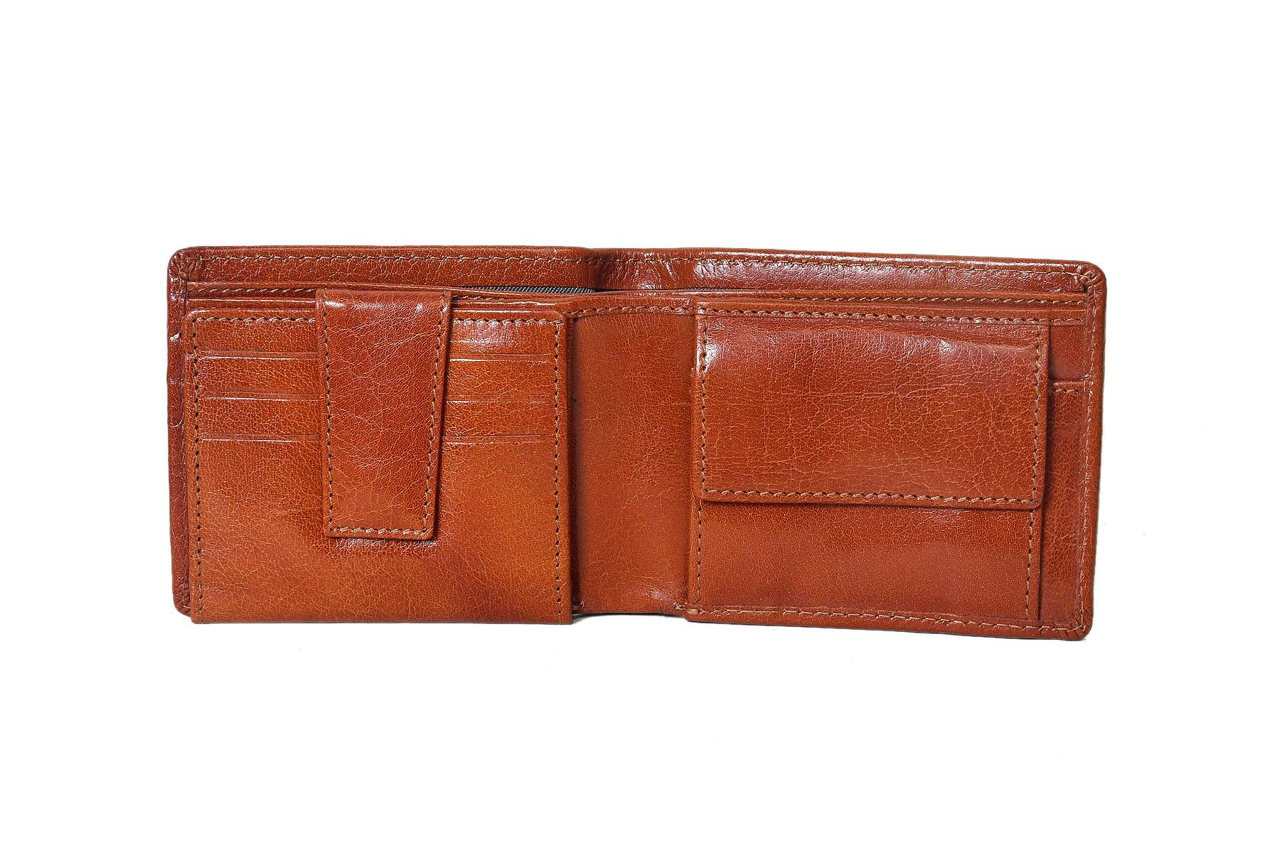 Celtic Tan Color Pure Leather Wallet For Men - CELTICINDIA