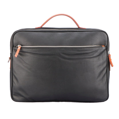 Celtic black color pure leather laptop bag for office use with delightful and elegant look - CELTICINDIA