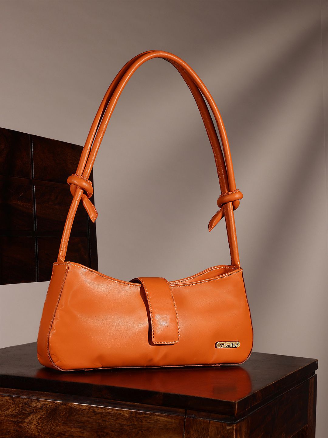 Premium  Leather Hand & Shoulder Bag for Women with Bow Detail