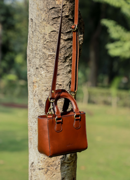 Brown Leather Sling Bag: Elevate Your Urban Style - CELTICINDIA