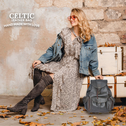 Brown Leather Backpack: Timeless Style and Versatility - CELTICINDIA