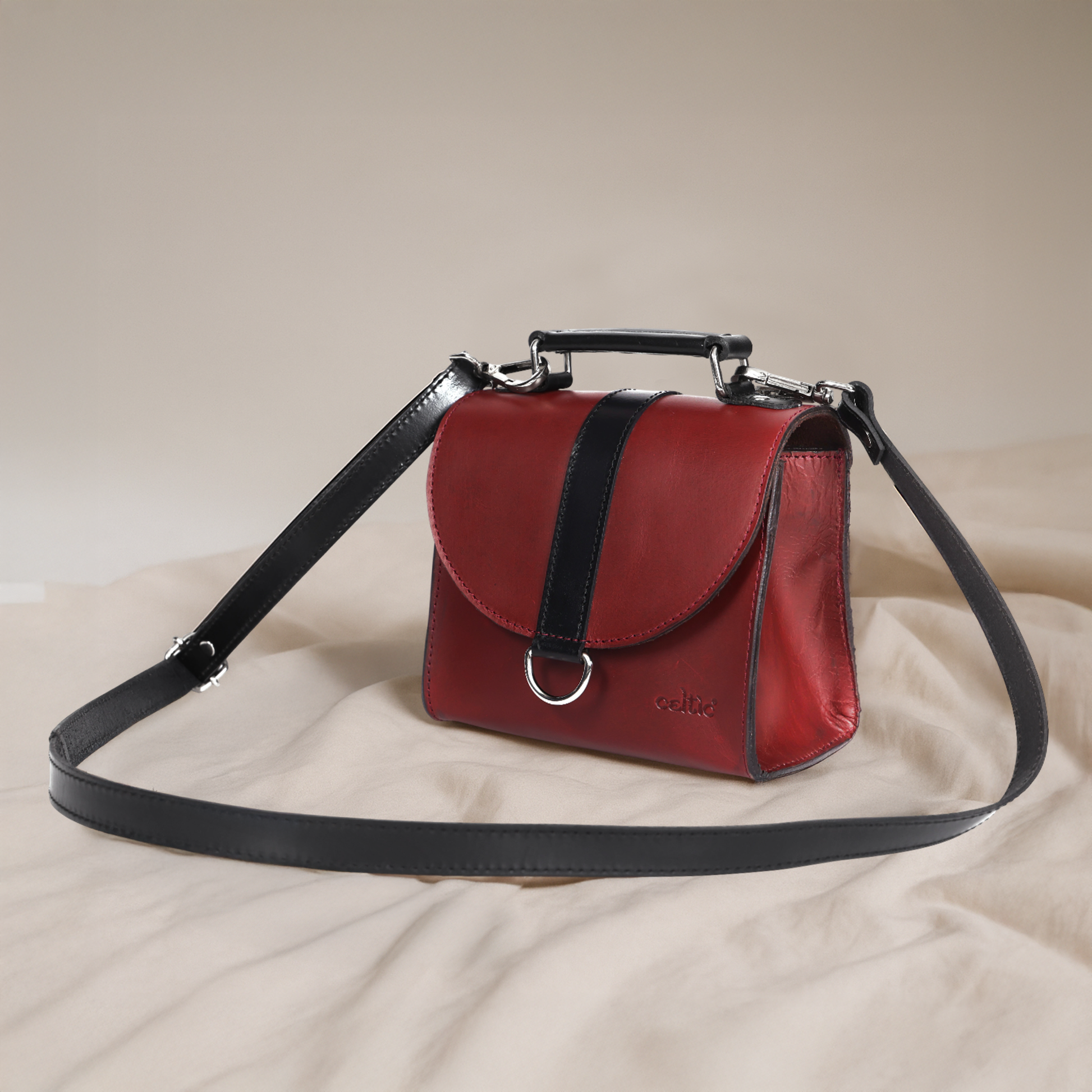  Premium Burgundy Leather Sling Bag for Stylish Everyday Use.   ART:-BG-1753