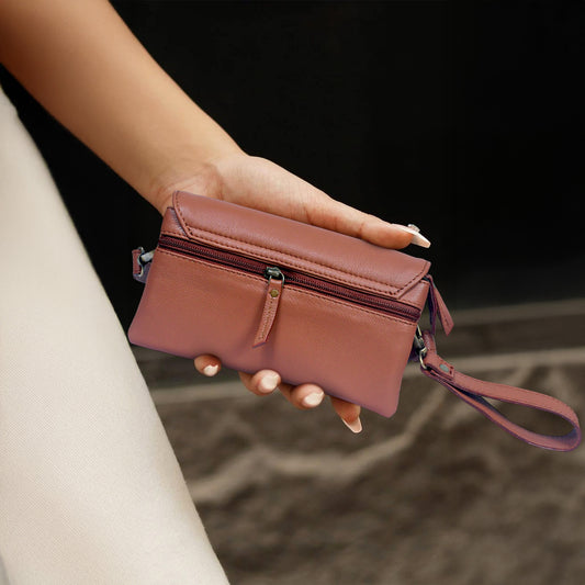Tan Soft Leather Handmade Sling Bag - A Touch of Timeless Luxury, Art: BG-1585