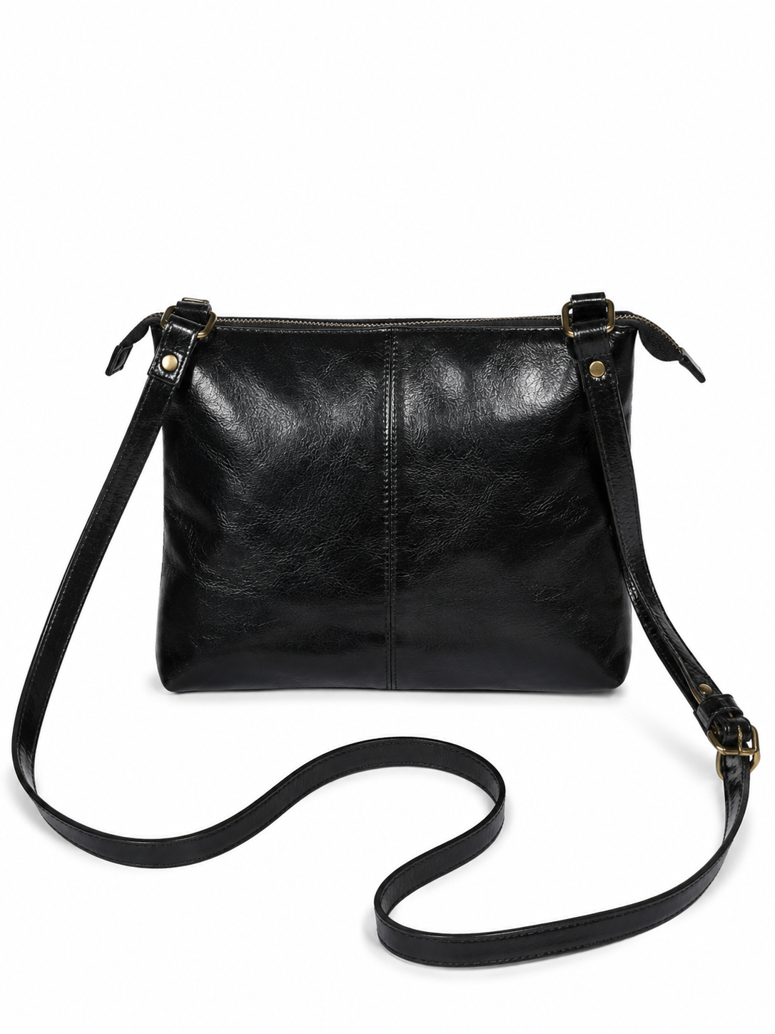 Premium Leather Crossbody Sling Bag Lightweight Everyday Travel Purse