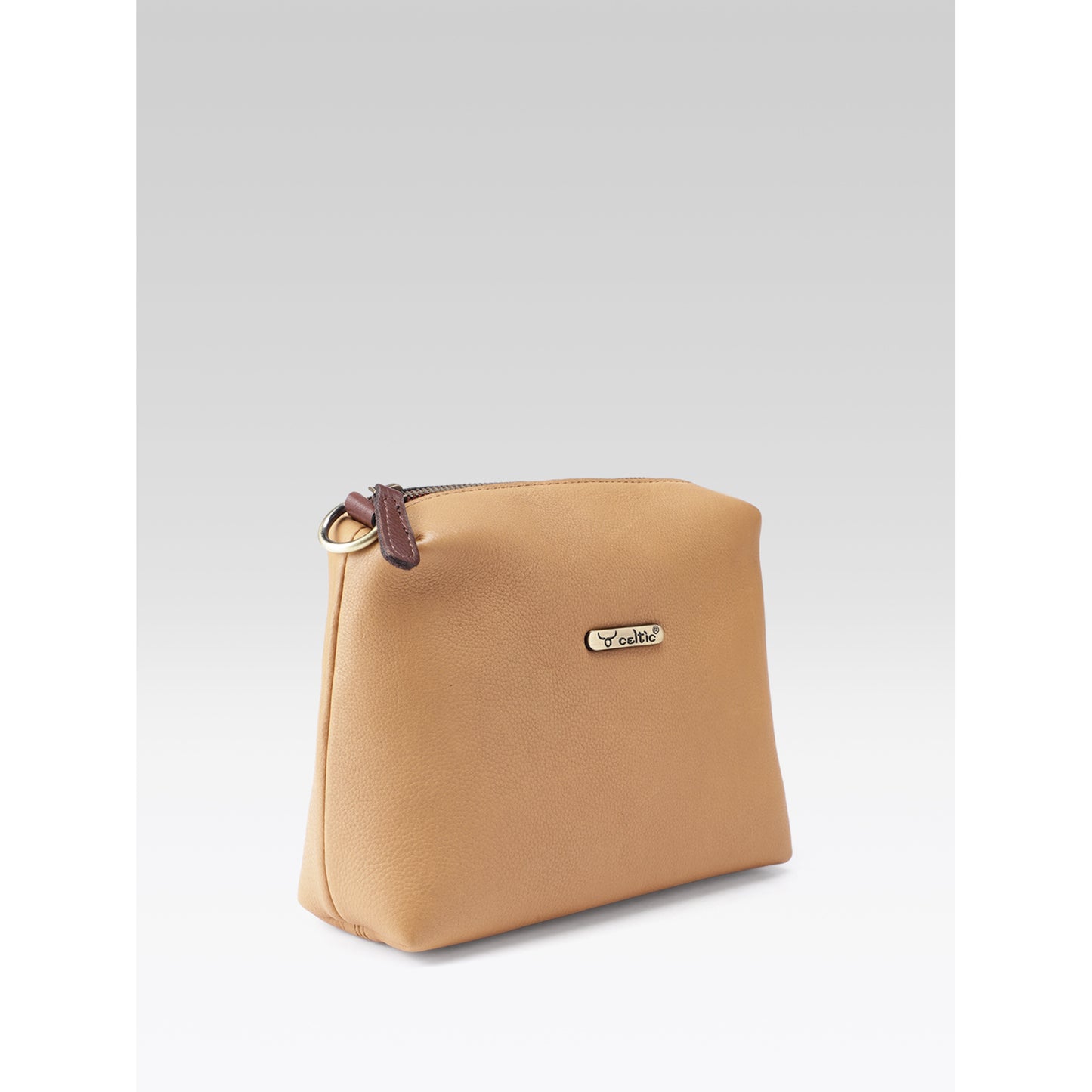 Premium Genuine Tan Leather 3-Piece Handbag Combo with Crossbody & Clutch