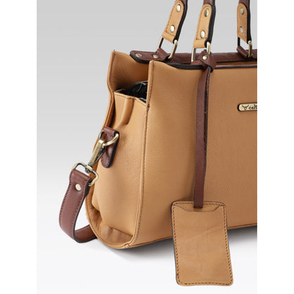 Premium Genuine Textured  leather Handbag with inner pockets