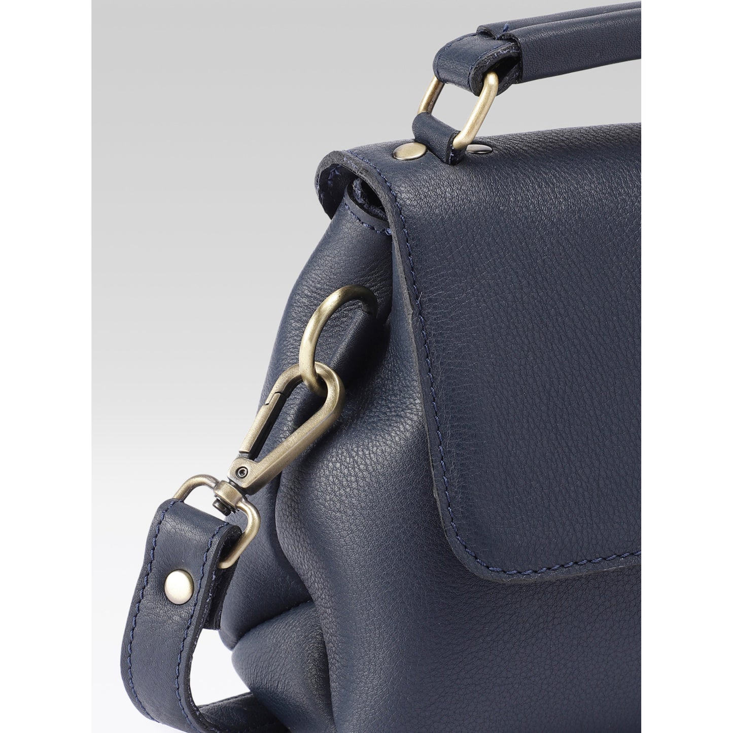 Premium Genuine Leather Satchel hand bag with Detachable Strap