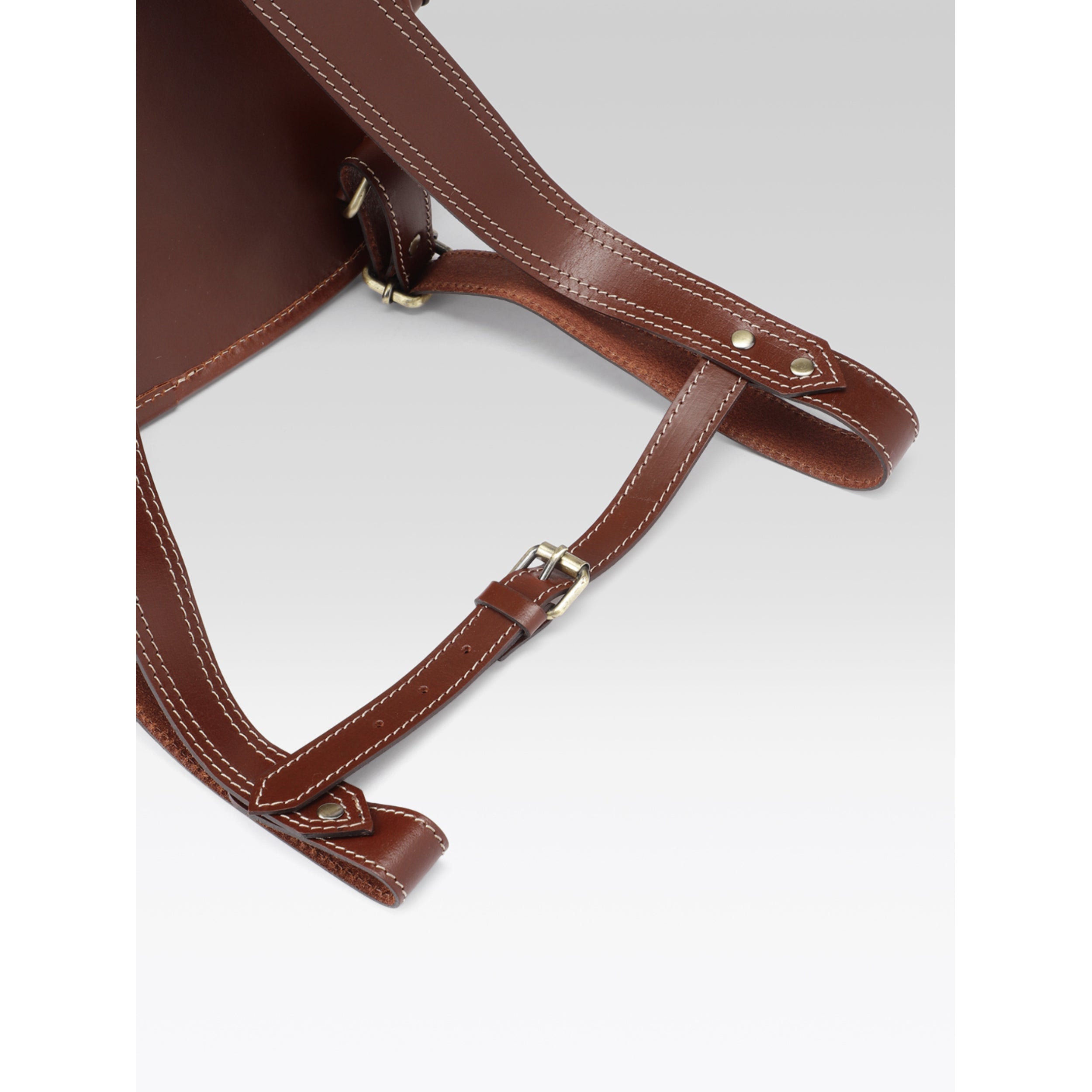 Premium Genuine Leather Vintage Backpack with Adjustable Straps  Travel  Bag