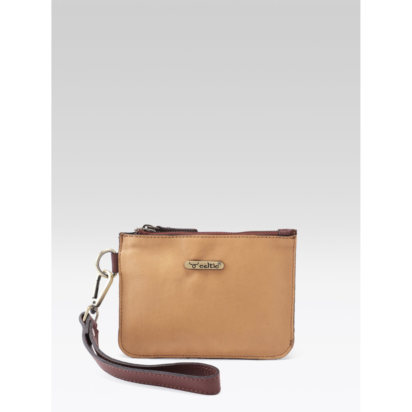 Premium Genuine Tan Leather 3-Piece Handbag Combo with Crossbody & Clutch