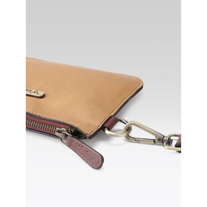 Premium Genuine Tan Leather 3-Piece Handbag Combo with Crossbody & Clutch