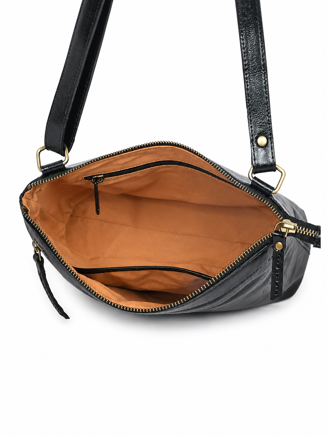 Premium Leather Crossbody Sling Bag Lightweight Everyday Travel Purse