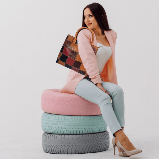 Celtic Leather Tote Bag - CELTICINDIA