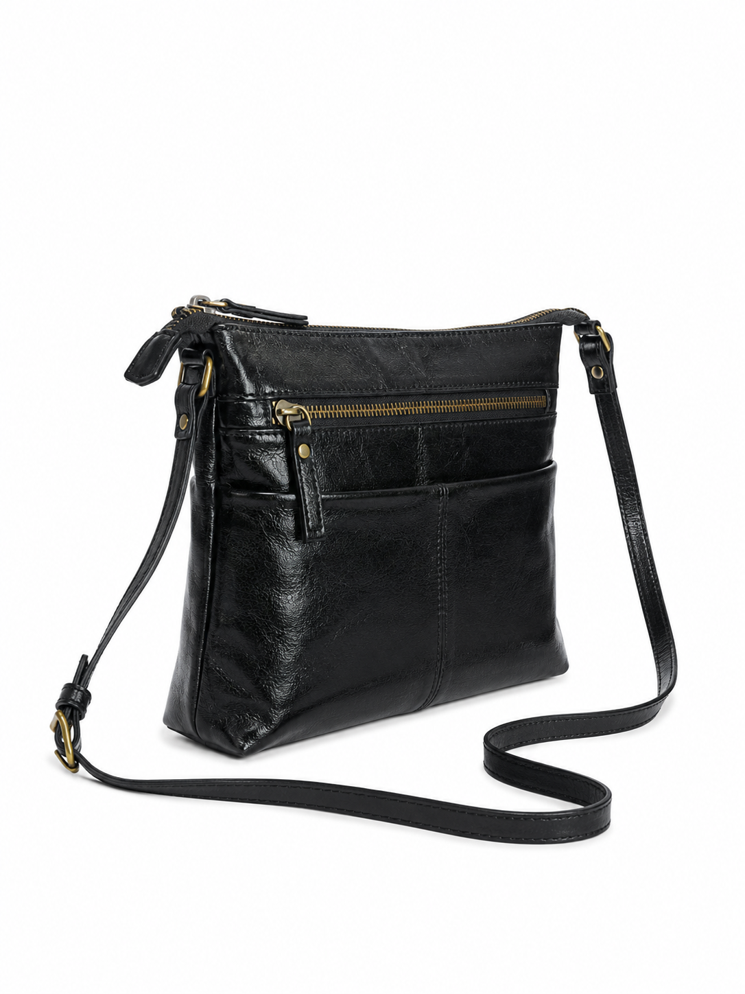 Premium Leather Crossbody Sling Bag Lightweight Everyday Travel Purse