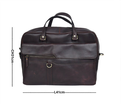 Timeless Elegance: Brown Leather Messenger Bag - Your Perfect Everyday Companion. - CELTICINDIA